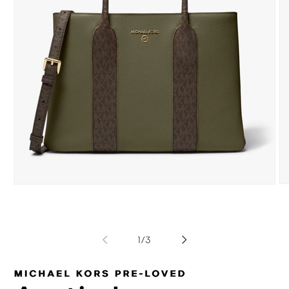 Michael Kors Austin large pebbled leather satchel - Picture 2 of 9